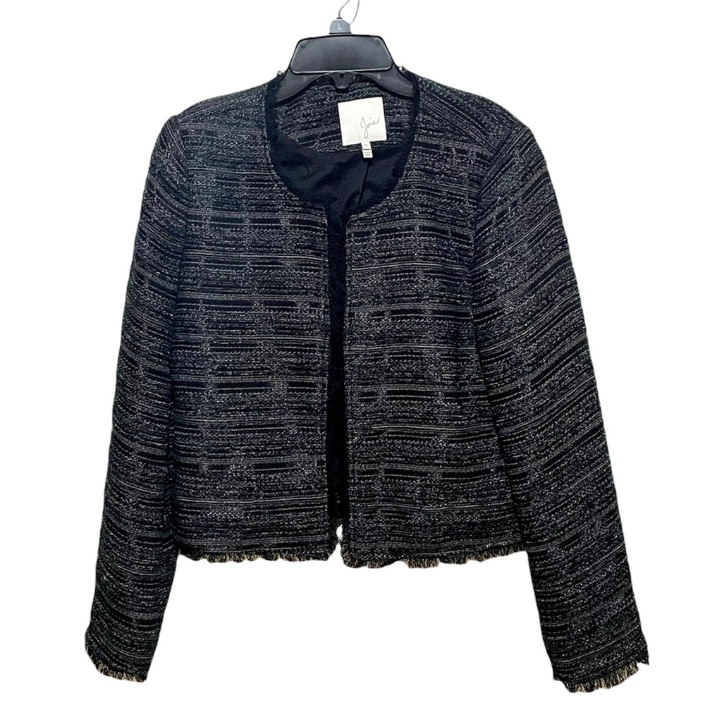 Joie Tweed Fringe Blazer